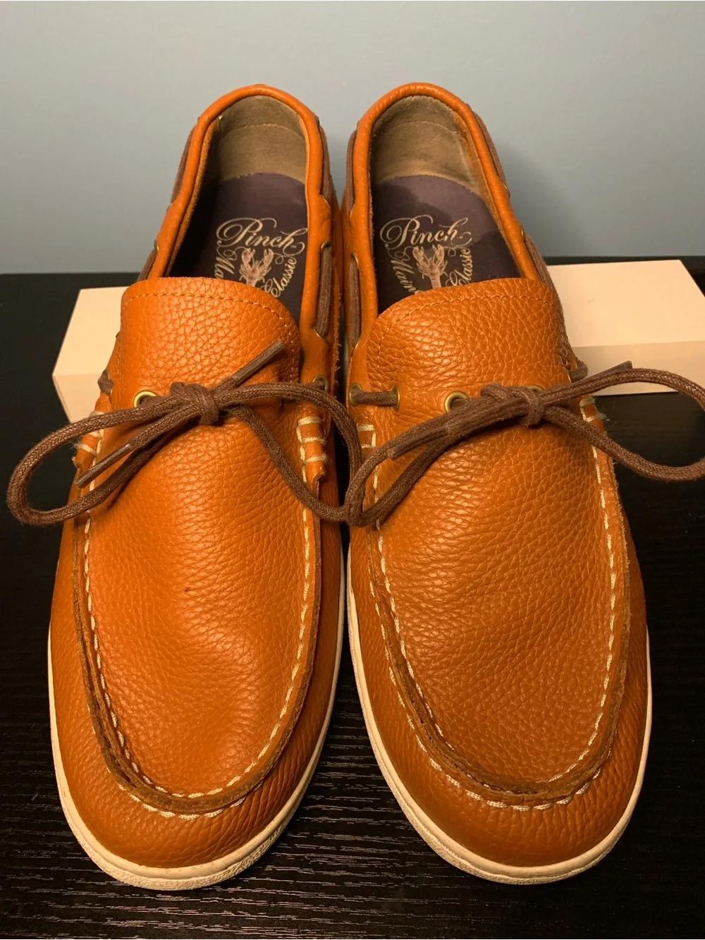 Cole Haan Carmel colored Leather Boat Shoes